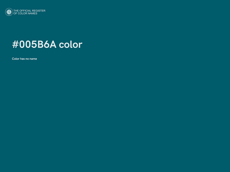 #005B6A color image