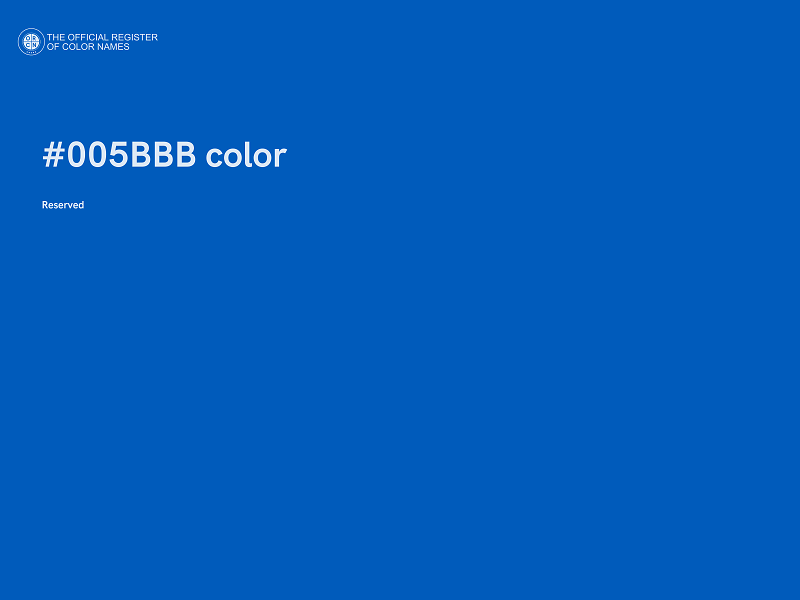 #005BBB color image