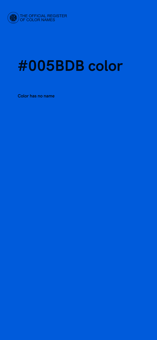 #005BDB color image