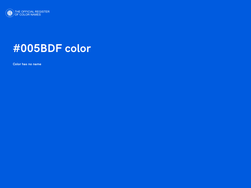 #005BDF color image