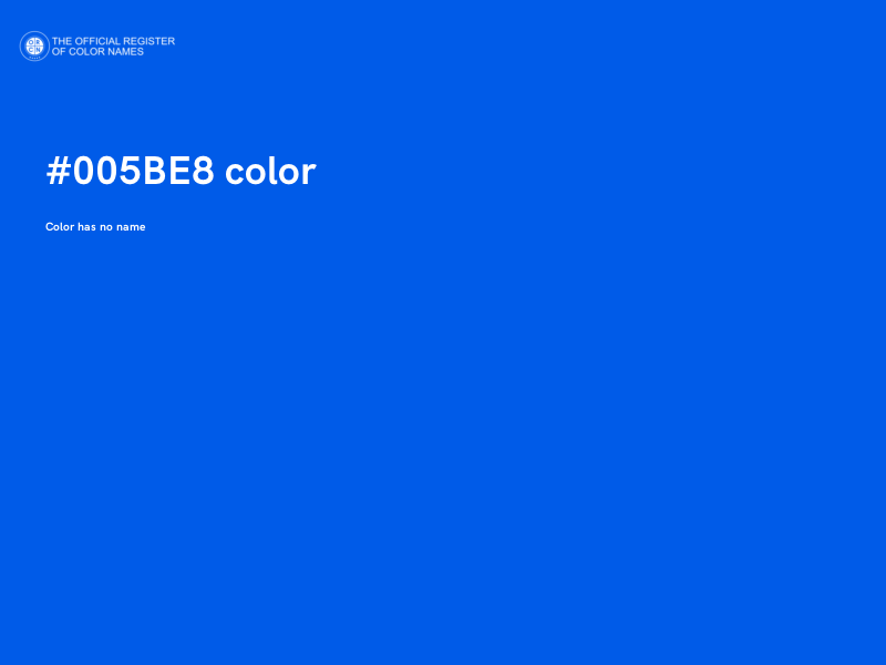 #005BE8 color image