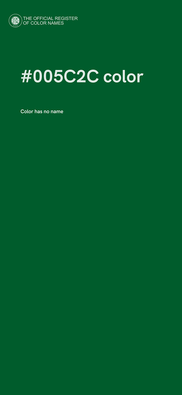 #005C2C color image