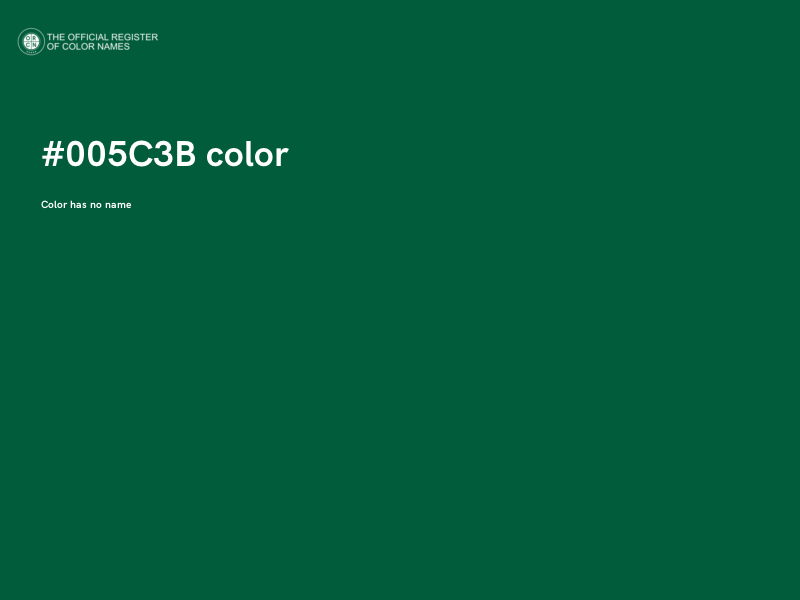 #005C3B color image