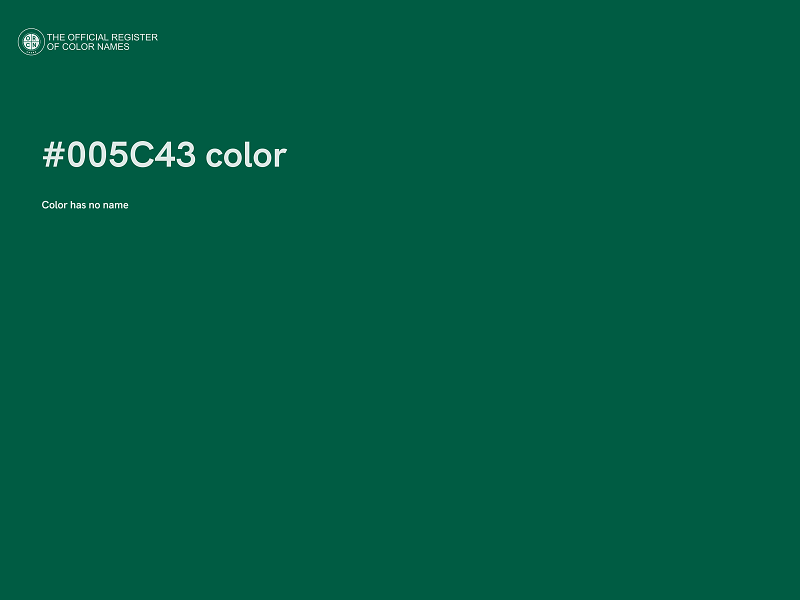 #005C43 color image