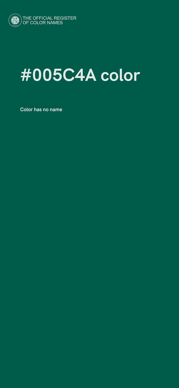 #005C4A color image