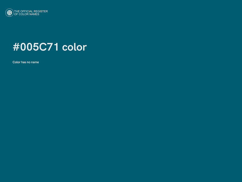 #005C71 color image