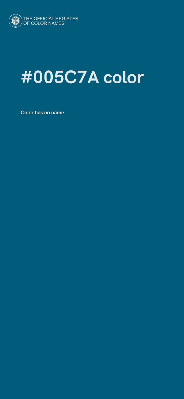 #005C7A color image