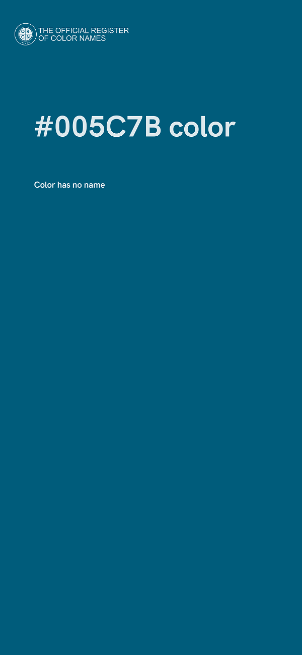 #005C7B color image