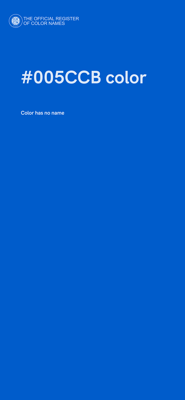#005CCB color image