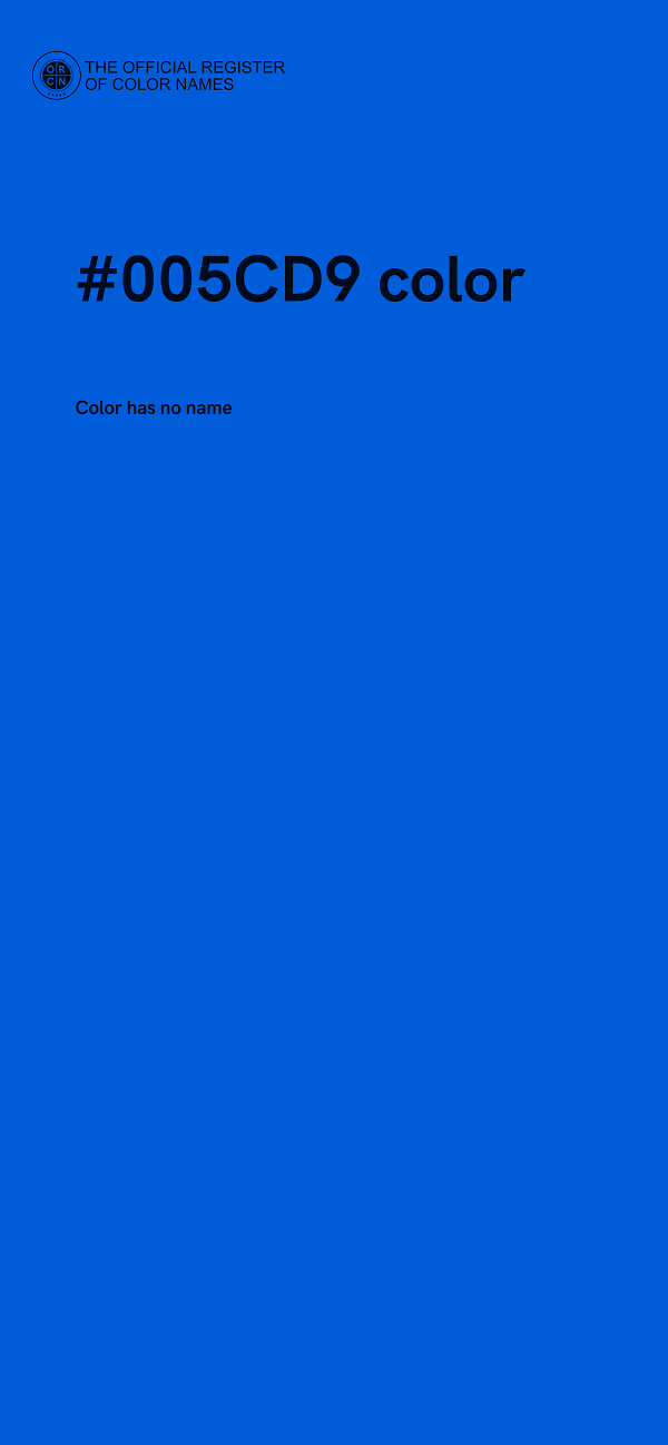 #005CD9 color image