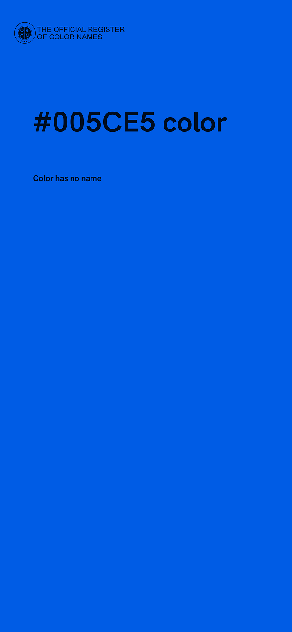 #005CE5 color image