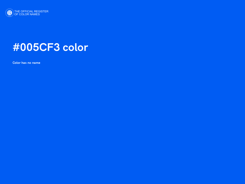 #005CF3 color image