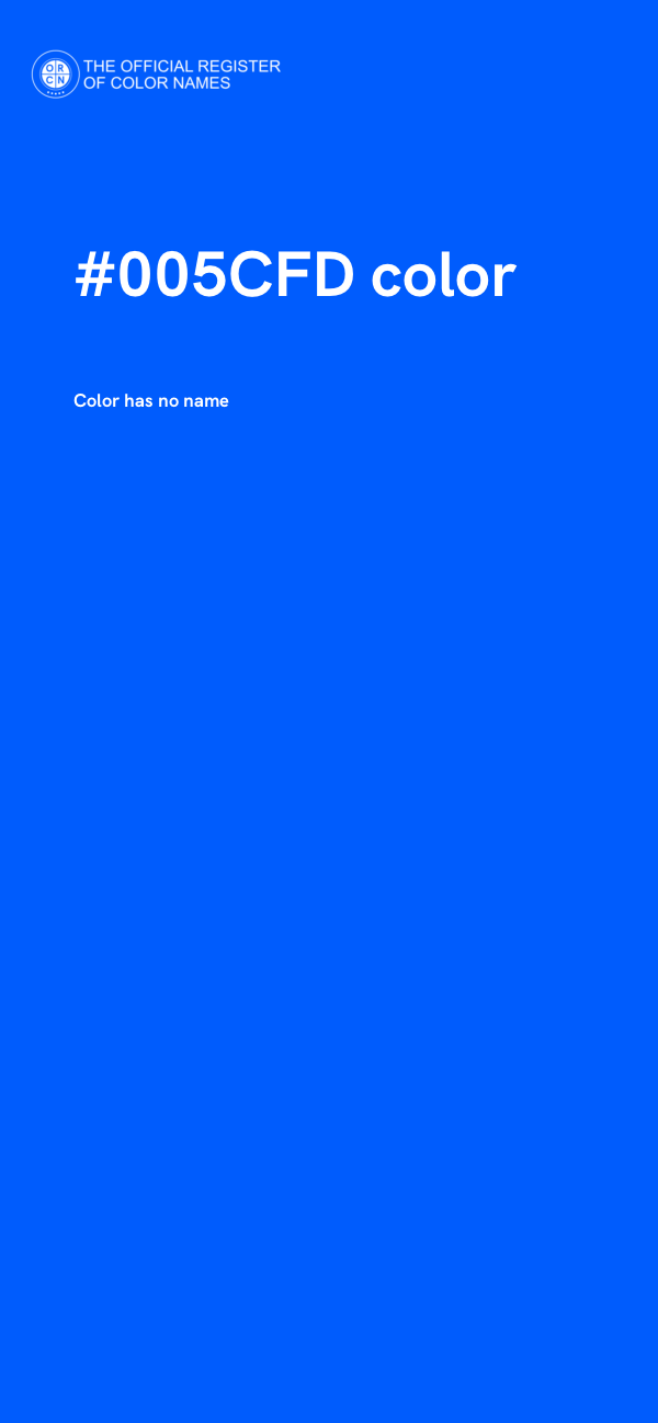 #005CFD color image