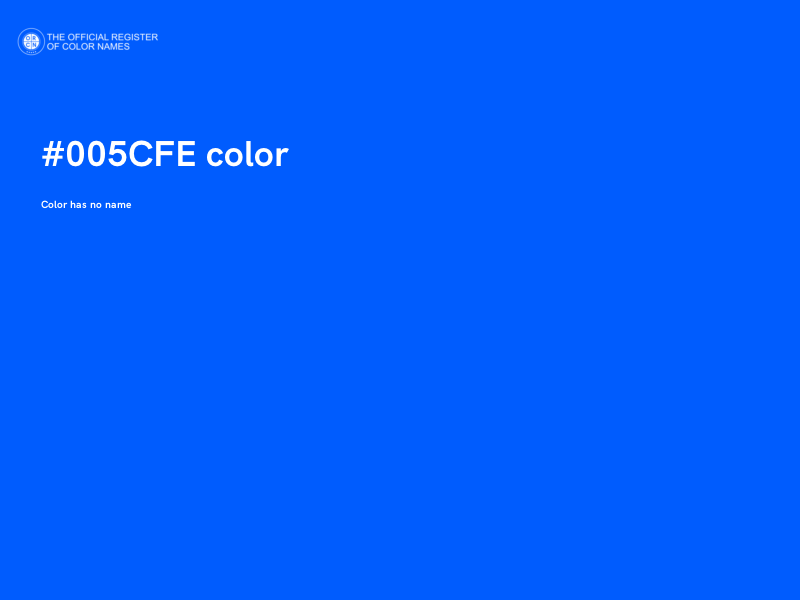 #005CFE color image