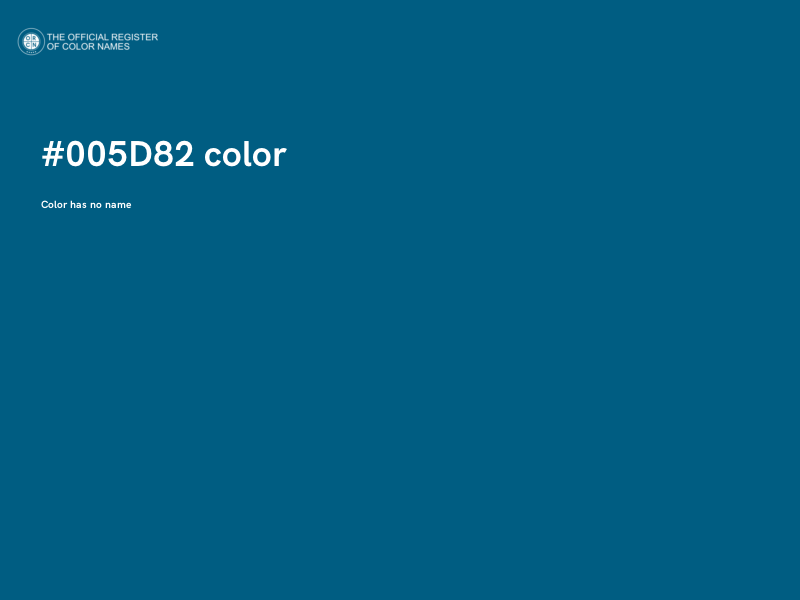 #005D82 color image