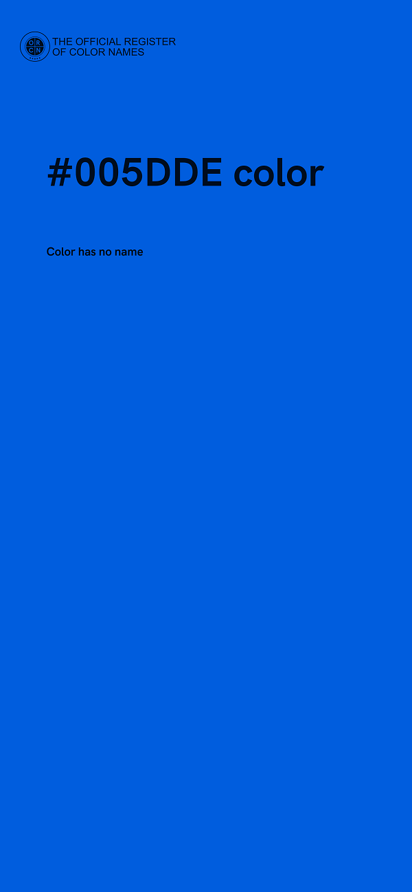 #005DDE color image