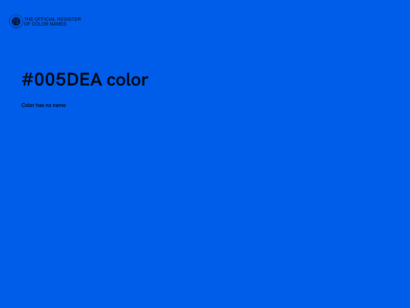 #005DEA color image