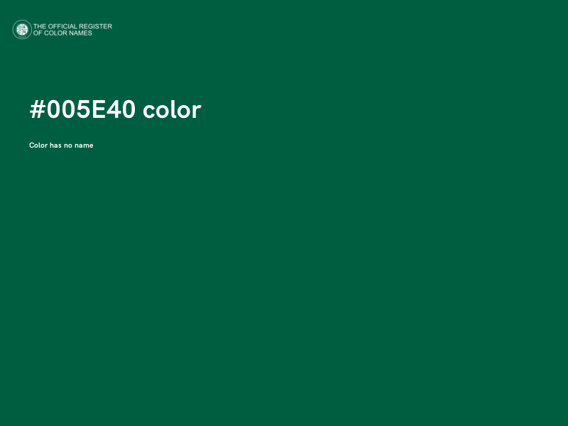 #005E40 color image