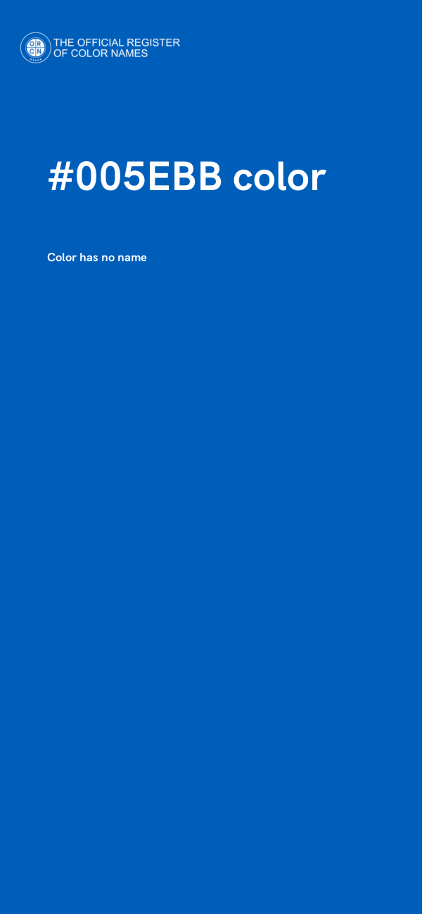 #005EBB color image