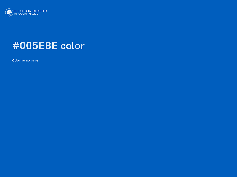 #005EBE color image