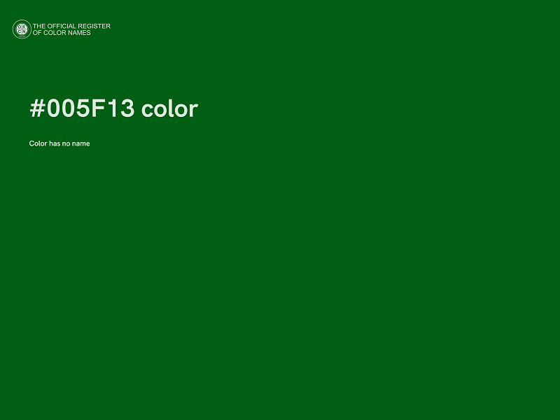 #005F13 color image