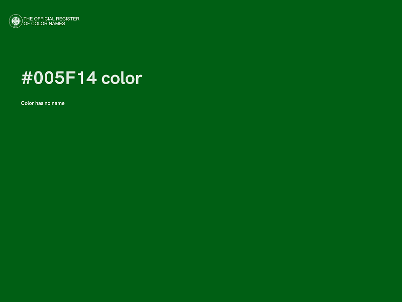 #005F14 color image