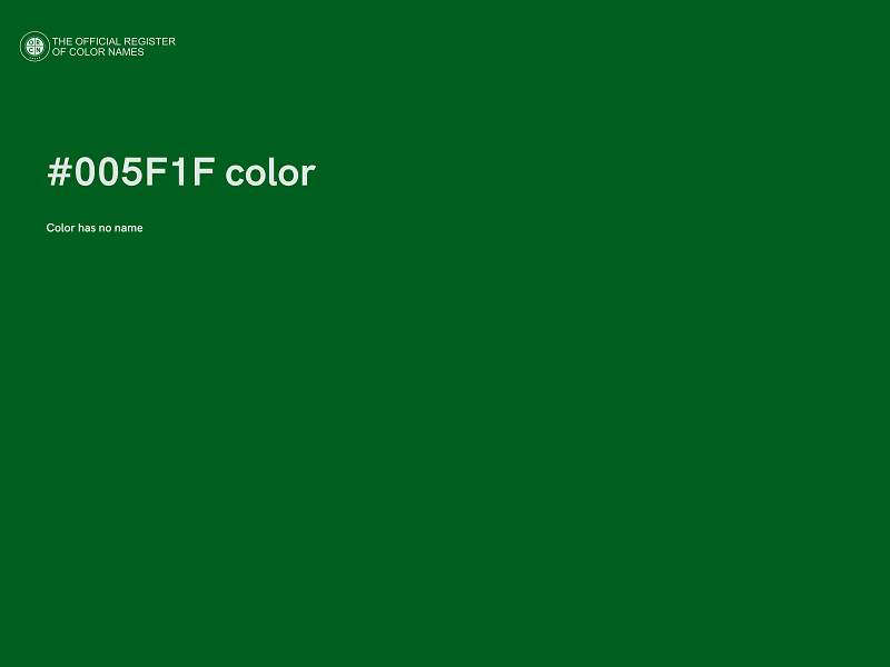 #005F1F color image