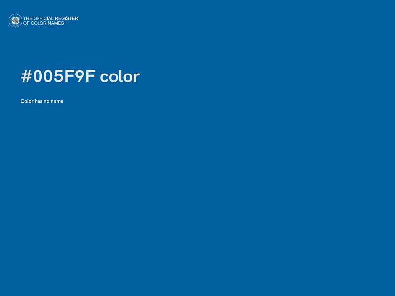 #005F9F color image