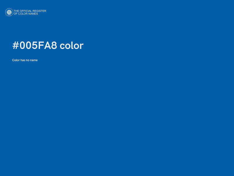 #005FA8 color image