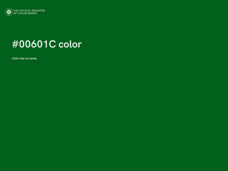 #00601C color image