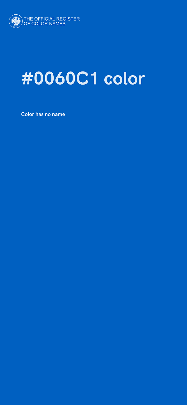 #0060C1 color image