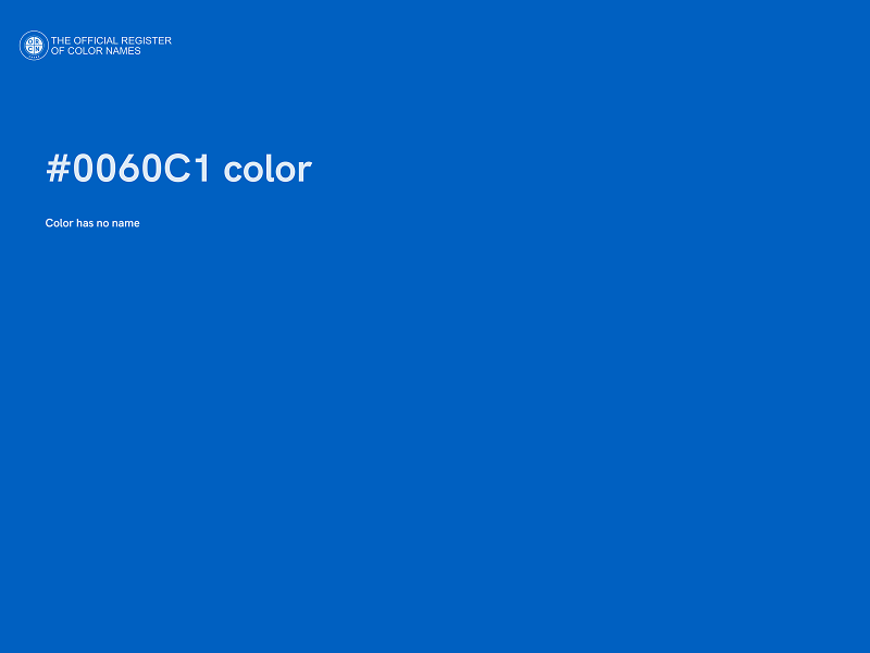 #0060C1 color image