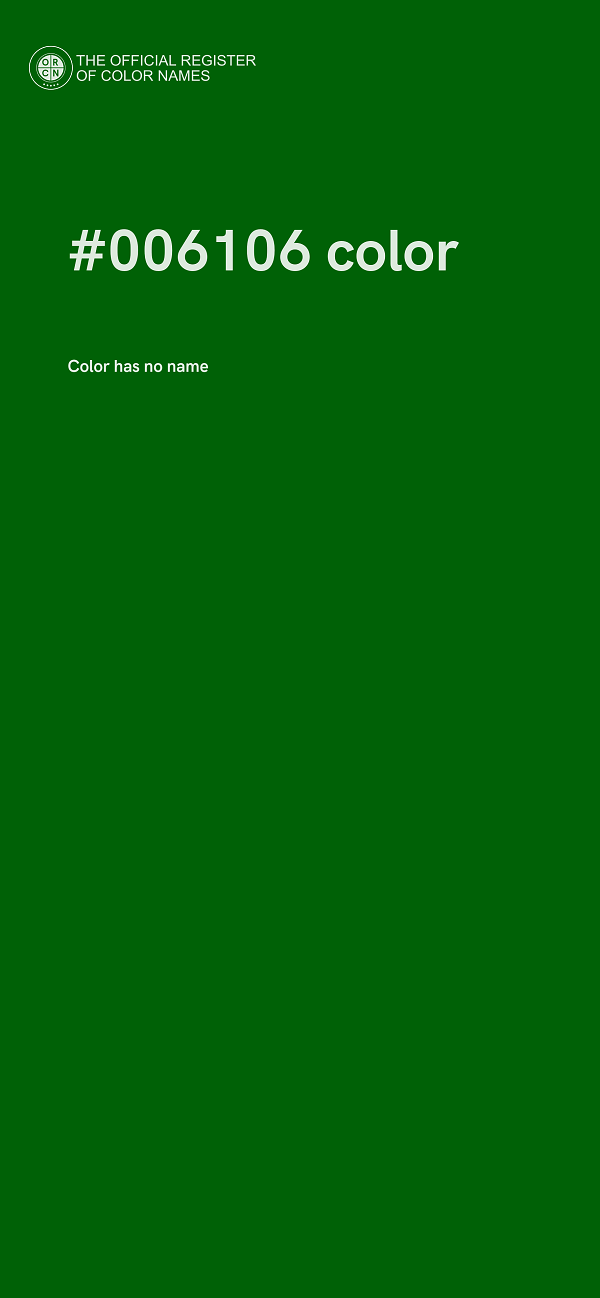 #006106 color image
