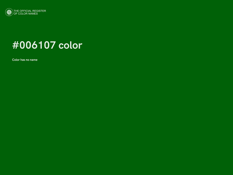 #006107 color image