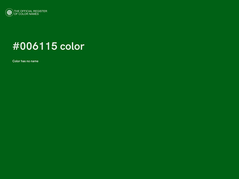 #006115 color image