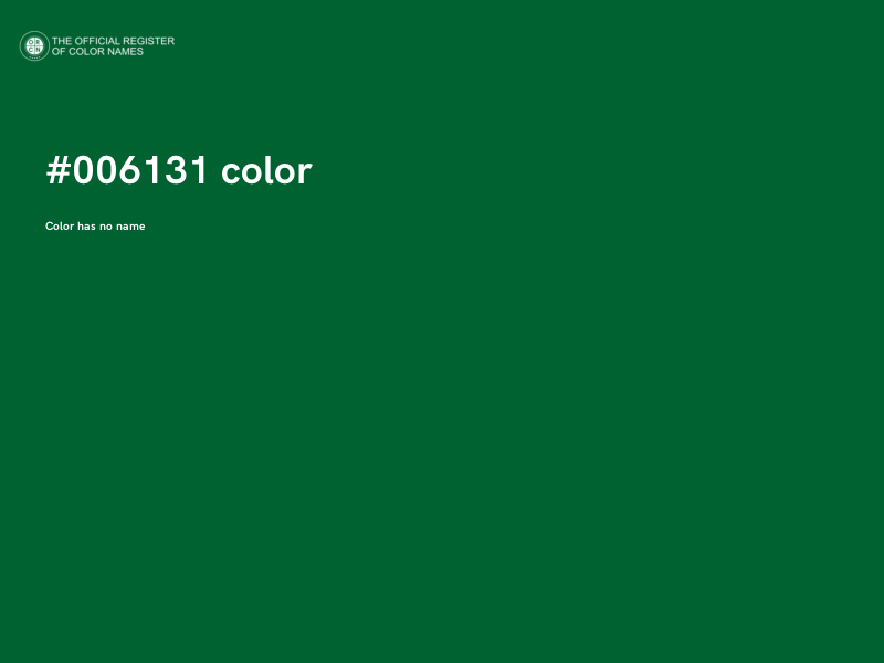 #006131 color image
