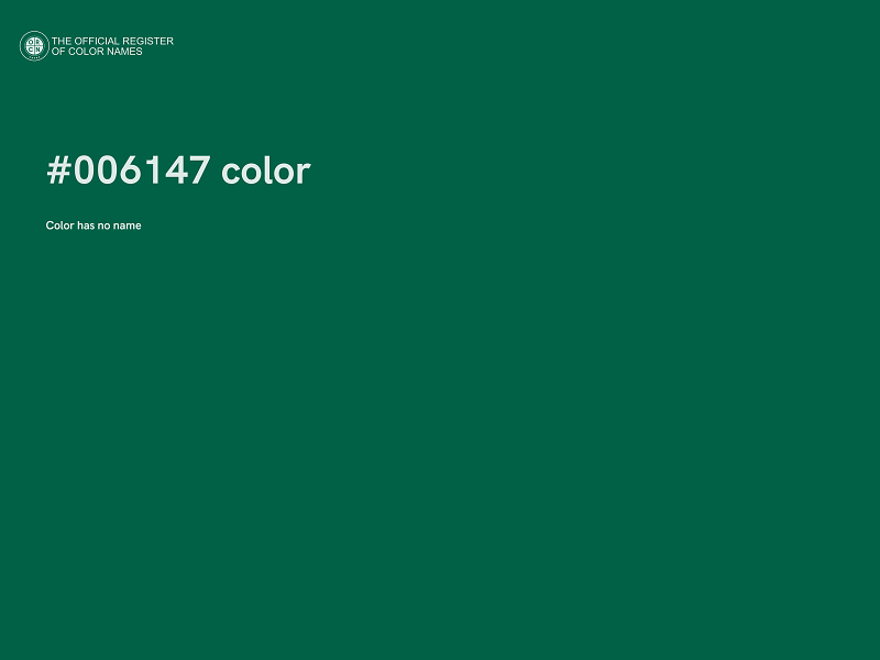 #006147 color image