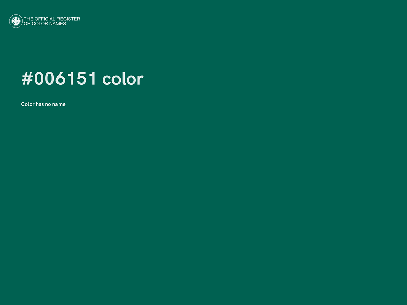 #006151 color image