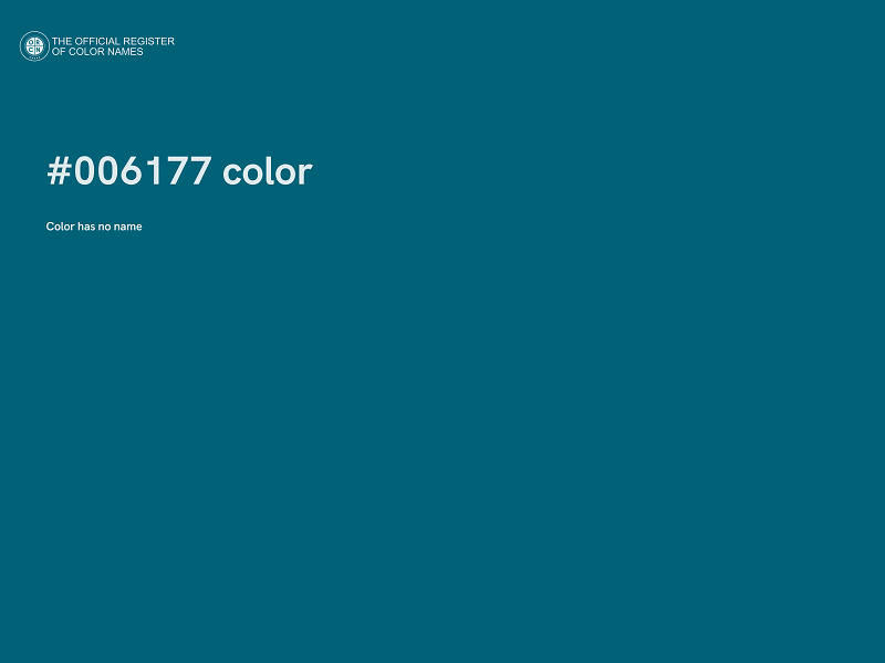 #006177 color image