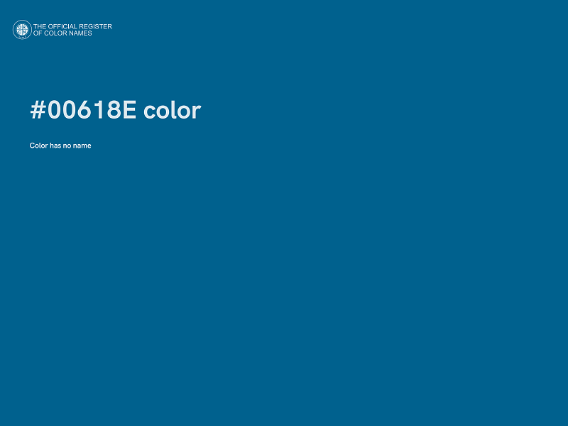 #00618E color image