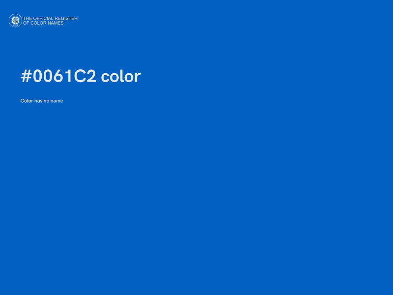 #0061C2 color image