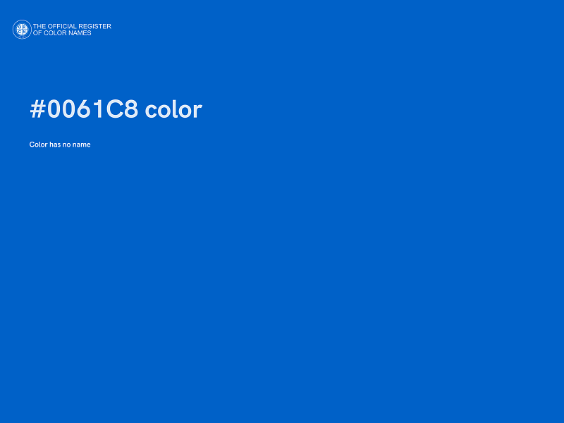 #0061C8 color image