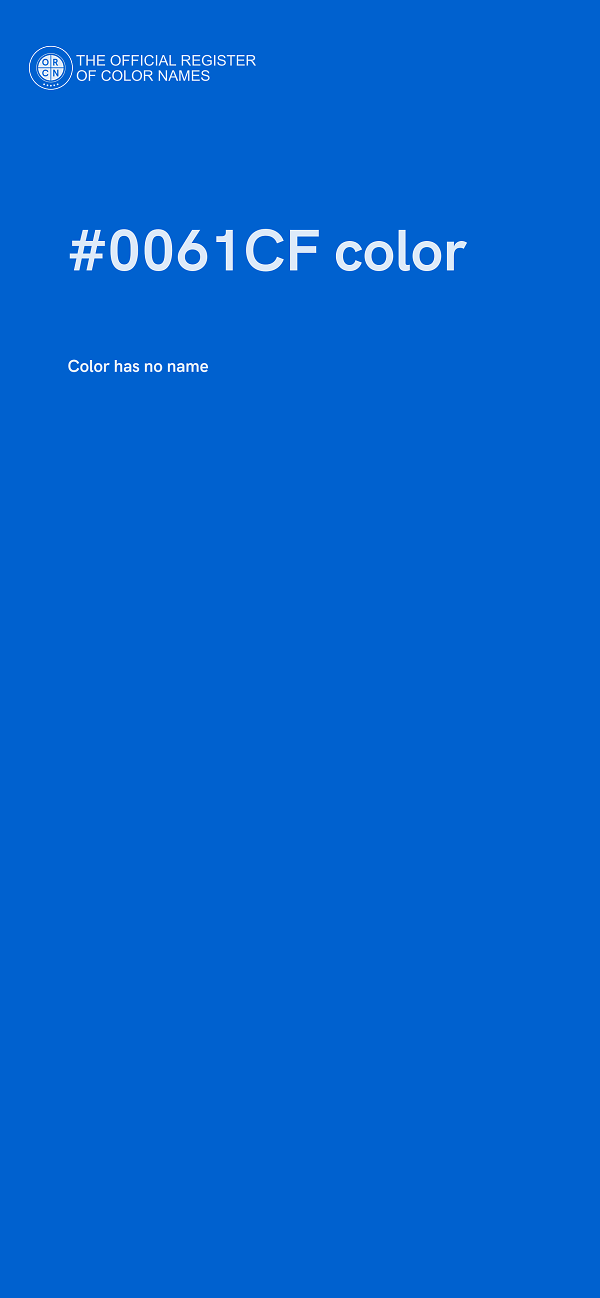 #0061CF color image