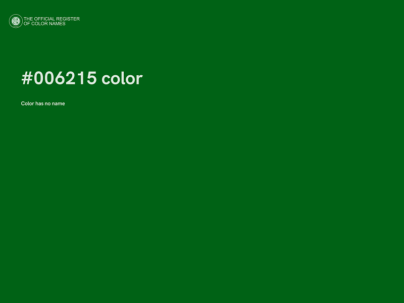 #006215 color image
