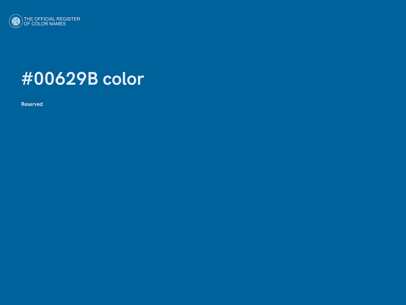 #00629B color image