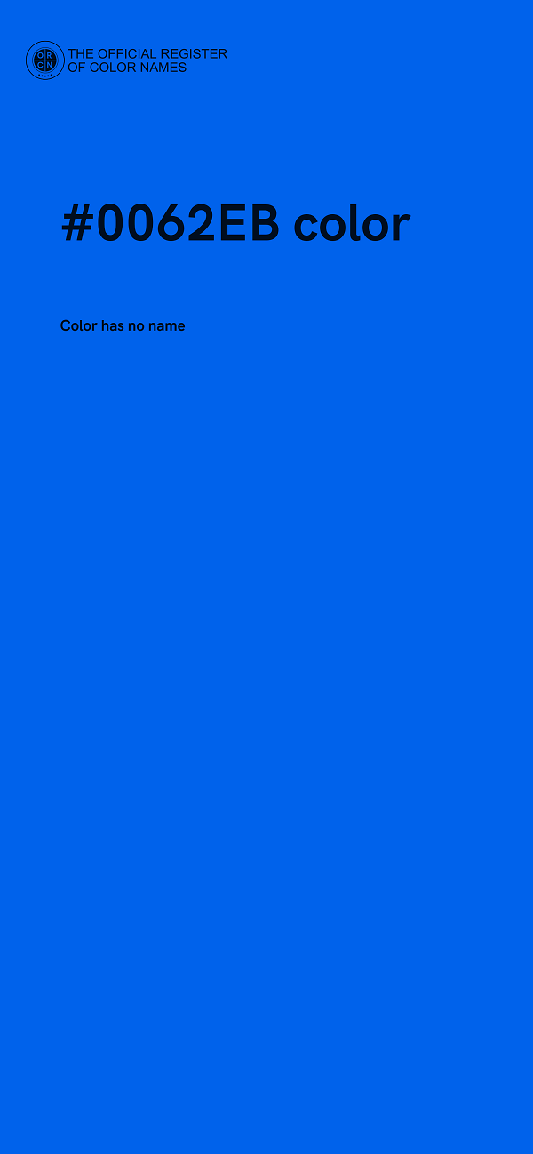 #0062EB color image