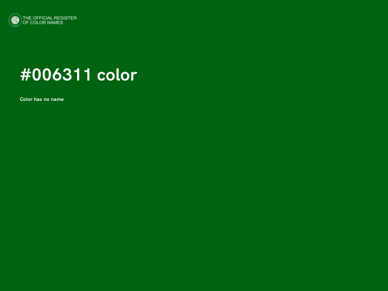#006311 color image