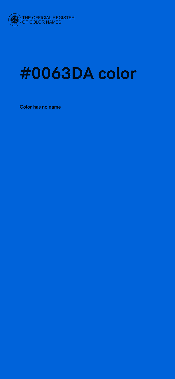 #0063DA color image