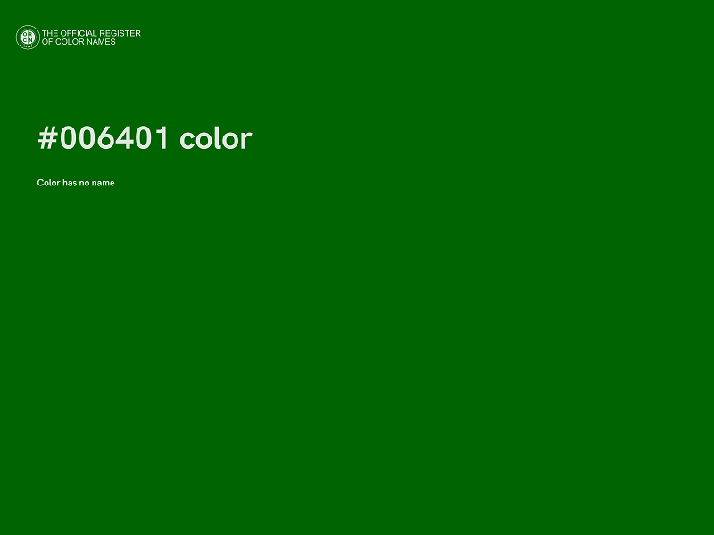 #006401 color image