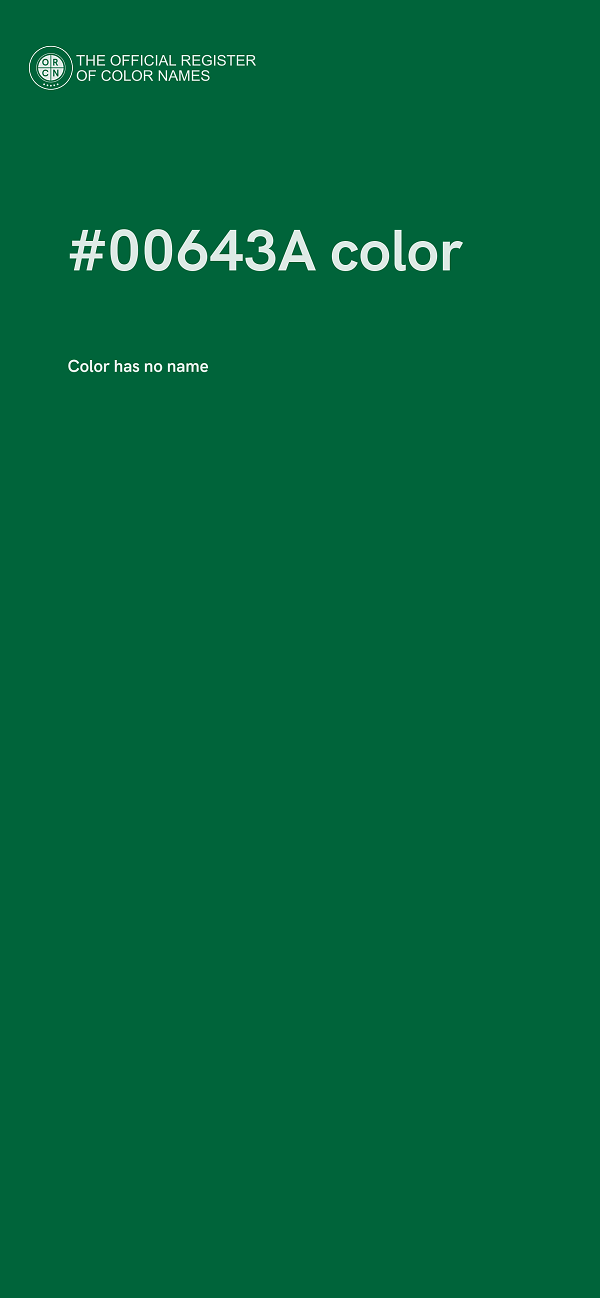 #00643A color image